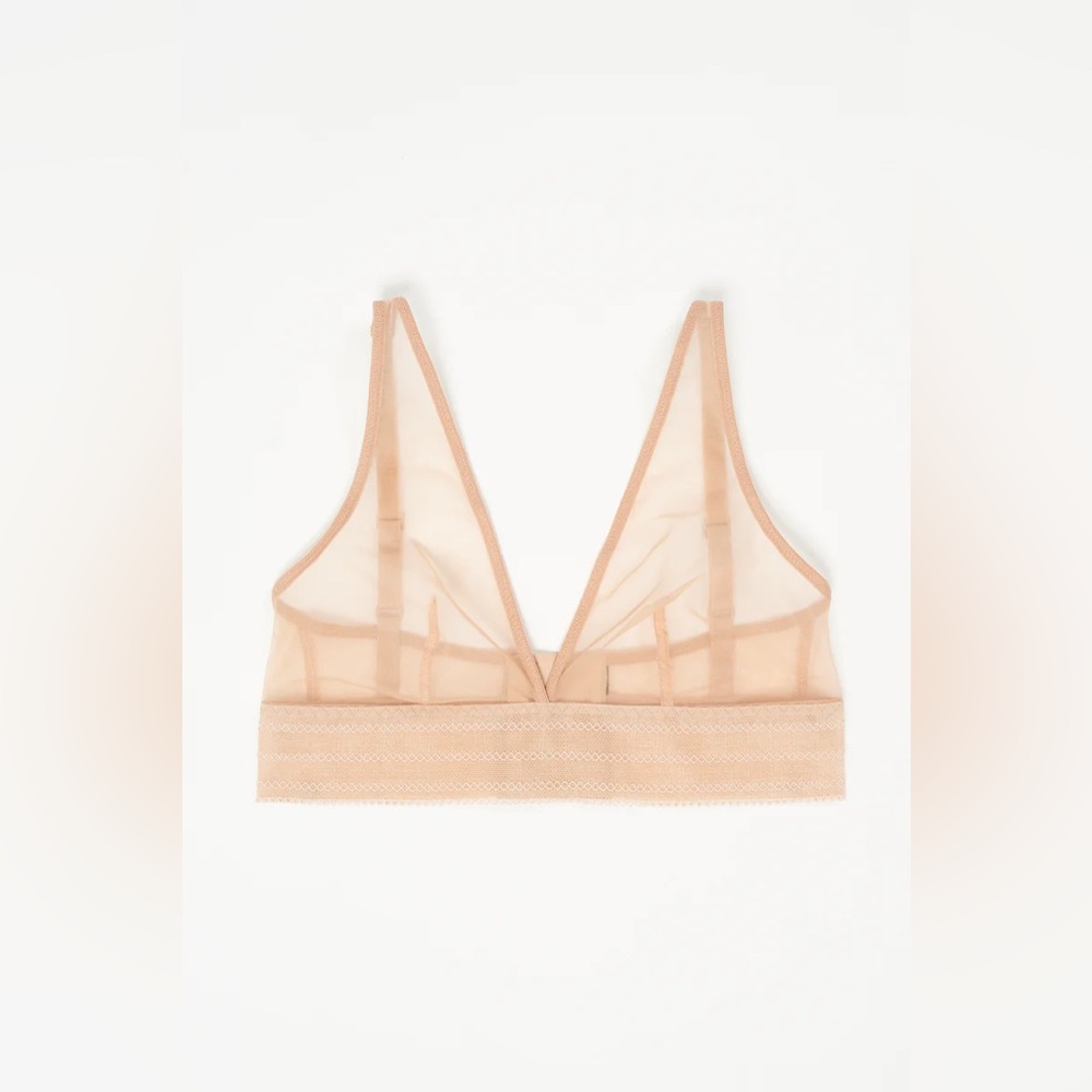 NWT Else Bare Soft Plunge Bra Powder M